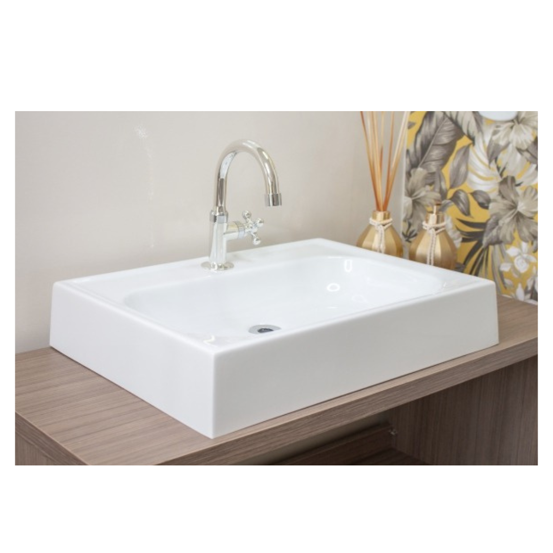 CUBA APOIO MARMORITE DUCATO 52,5X38 LUXO BRANCA	BRANCO	L2F