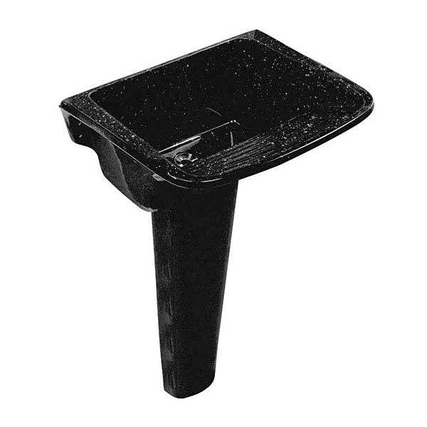 TANQUE MARMORE SINTÉTICO C/ COLUNA N1 23L 60X46 PRETO