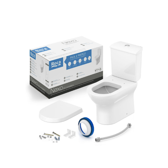 KIT COMPLETO BACIA C/ CAIXA 3/6 LITROS NEXO 	BRANCO	ROCA