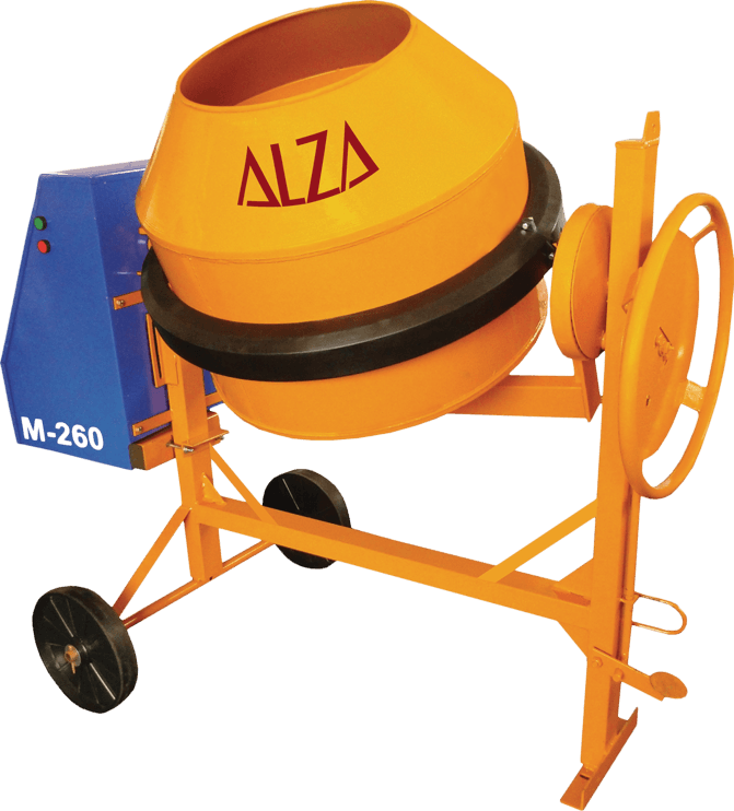 BETONEIRA M-260 C/MOTOR 1CV ALZA 