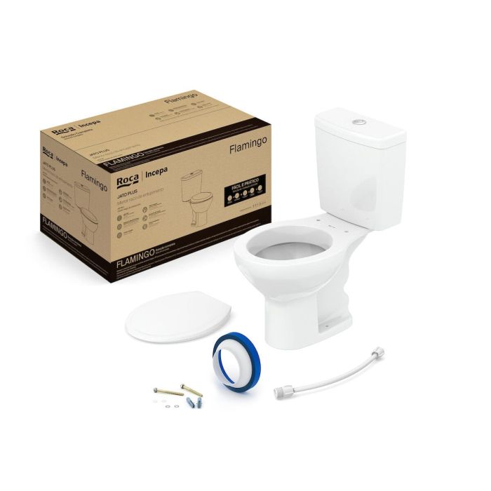 KIT COMPLETO BACIA C/ CAIXA 3/6 LITROS FLAMINGO 	BRANCO	ROCA/INCEPA