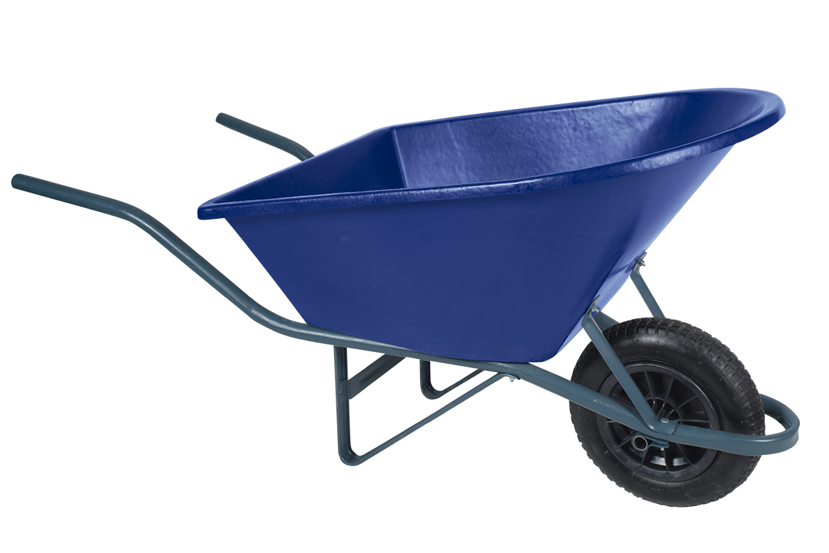 CARRINHO DE MÃO 90 L ARO 3.25 CAÇAMBA PVC METASUL