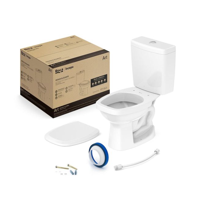 KIT COMPLETO BACIA C/CAIXA 3/6 LITROS ART 	BRANCO	ROCA/INCEPA