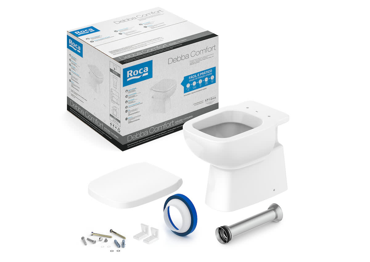 KIT BACIA CONVENCIONA ACESSIBILIDADE DEBBA COMFORT	BRANCO	ROCA