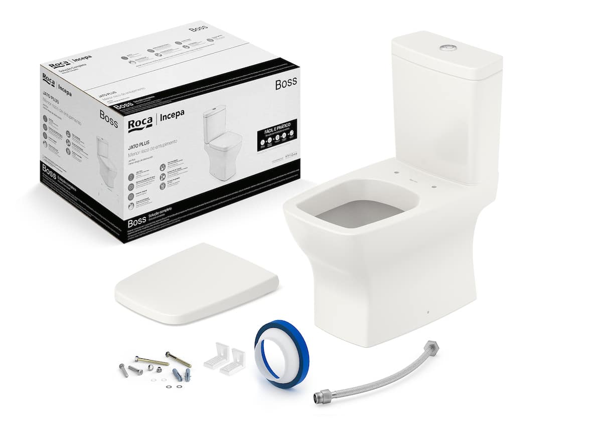 KIT COMPLETO BACIA C/ CAIXA 3/6 LITROS BOSS C/ASSENTO E ACESSORIOS	BEIGE	ROCA/INCEPA