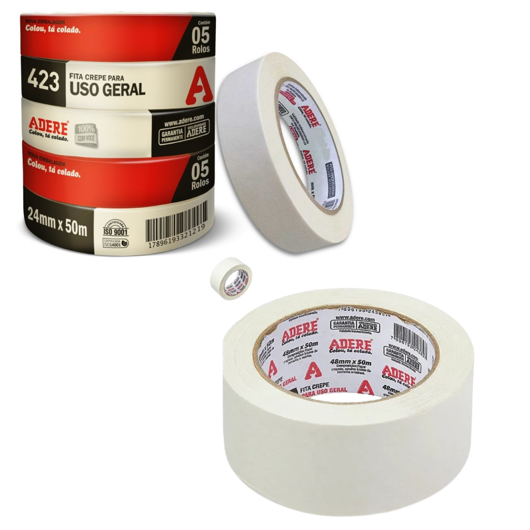 FITA CREPE USO GERAL 423 BEGE  ADERE