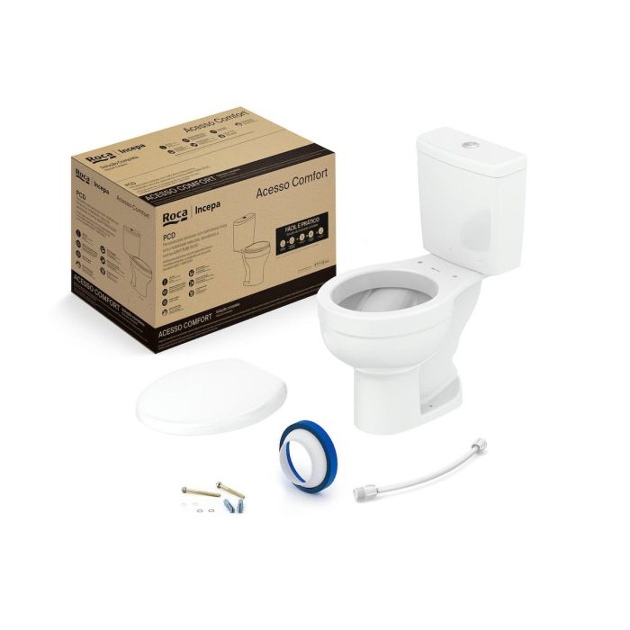 KIT COMPLETO BACIA C/ CAIXA ACESSO S/ ABERTURA 	BRANCO	ROCA/INCEPA