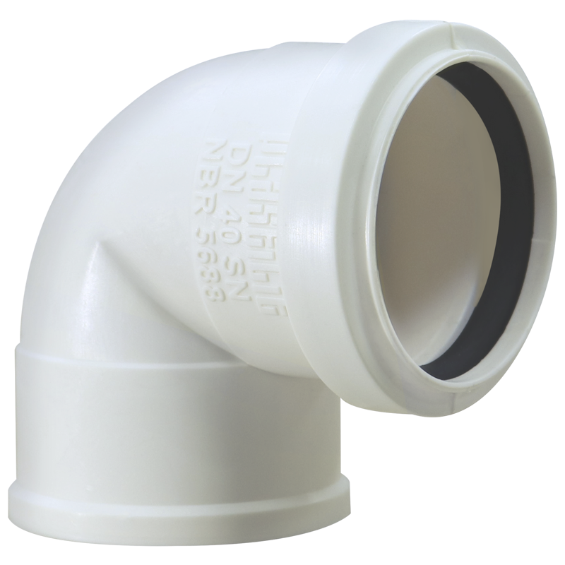 JOELHO 90 ESGOTO SN  40MM C/ANEL PLASTILIT