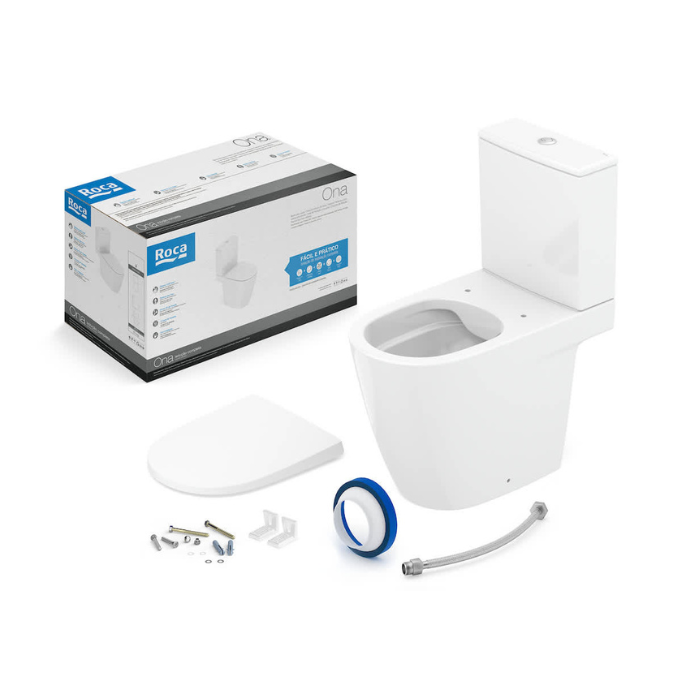 KIT COMPLETO BACIA C/CAIXA 3/6 LITROS ONA	BRANCO	ROCA